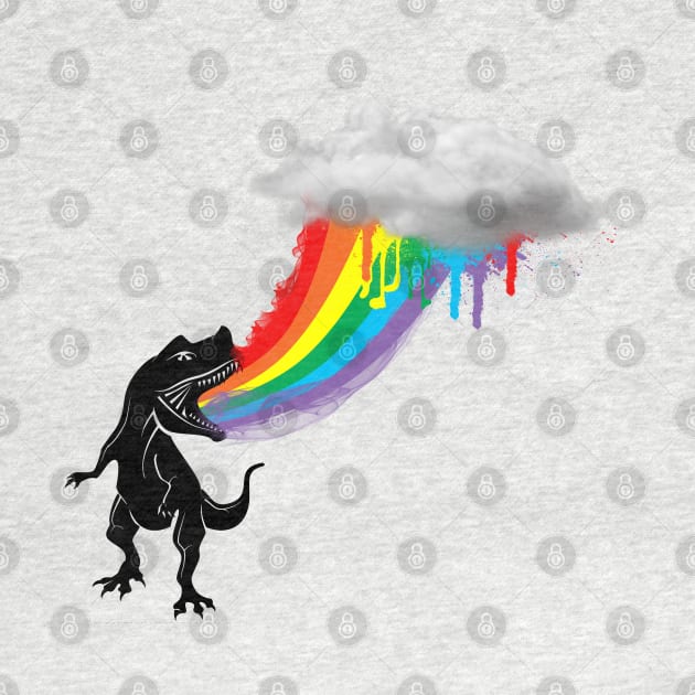 Rainbow Dinosaur by MARK ASHKENAZI